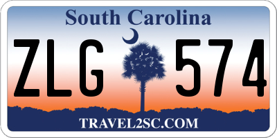 SC license plate ZLG574