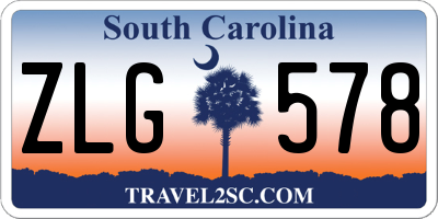 SC license plate ZLG578