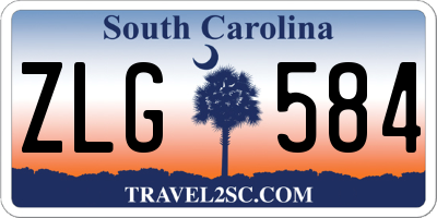 SC license plate ZLG584