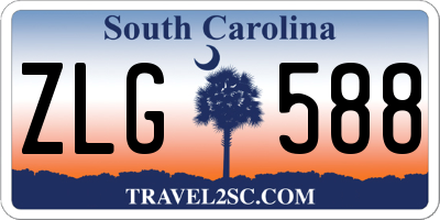 SC license plate ZLG588
