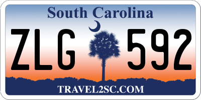 SC license plate ZLG592