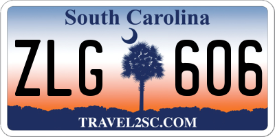 SC license plate ZLG606