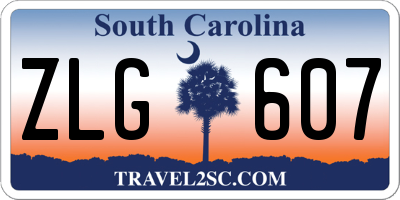 SC license plate ZLG607