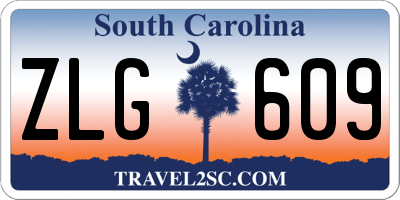 SC license plate ZLG609