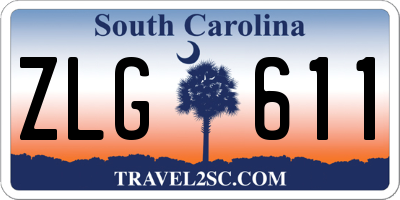 SC license plate ZLG611