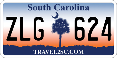 SC license plate ZLG624