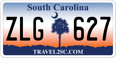 SC license plate ZLG627