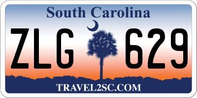 SC license plate ZLG629
