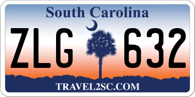 SC license plate ZLG632