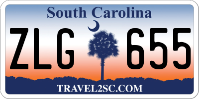 SC license plate ZLG655