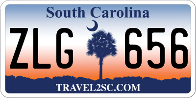 SC license plate ZLG656