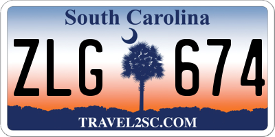 SC license plate ZLG674