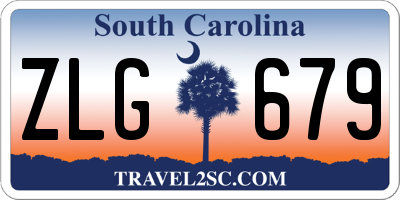 SC license plate ZLG679