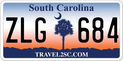 SC license plate ZLG684