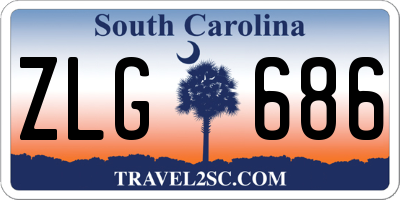 SC license plate ZLG686