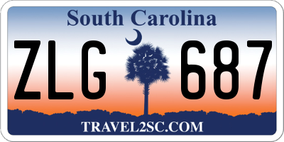 SC license plate ZLG687