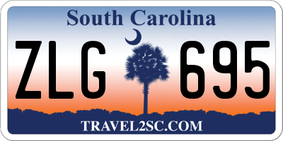 SC license plate ZLG695