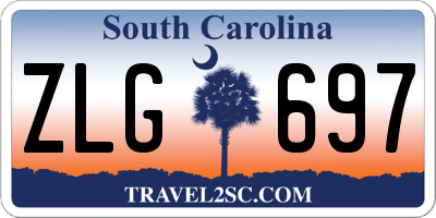 SC license plate ZLG697