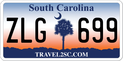 SC license plate ZLG699