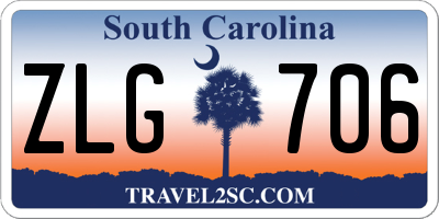 SC license plate ZLG706