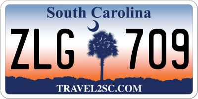 SC license plate ZLG709