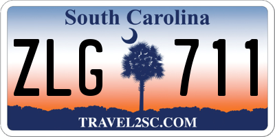 SC license plate ZLG711