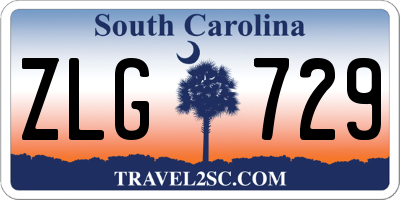 SC license plate ZLG729