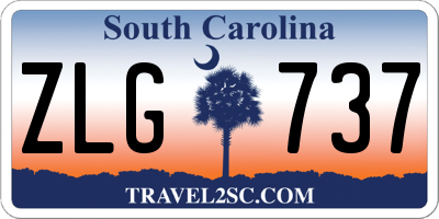 SC license plate ZLG737