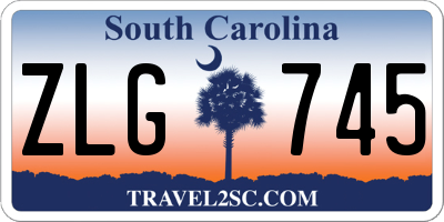 SC license plate ZLG745
