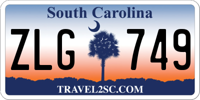 SC license plate ZLG749