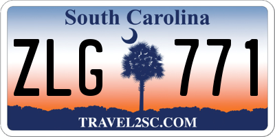 SC license plate ZLG771