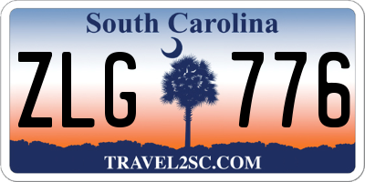 SC license plate ZLG776