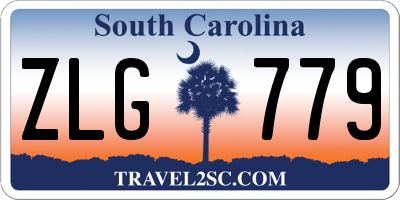 SC license plate ZLG779