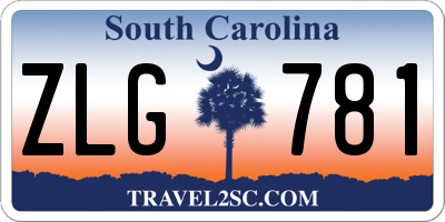 SC license plate ZLG781