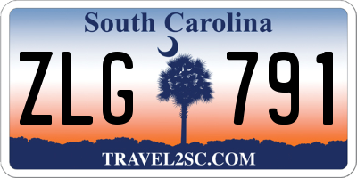 SC license plate ZLG791