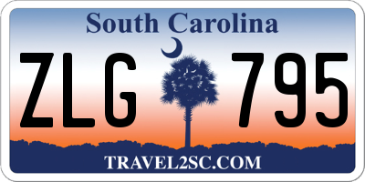 SC license plate ZLG795