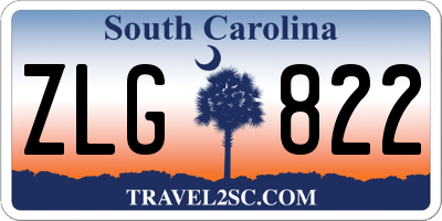 SC license plate ZLG822