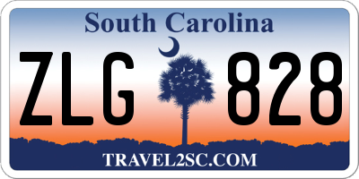 SC license plate ZLG828