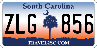 SC license plate ZLG856