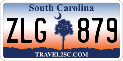 SC license plate ZLG879