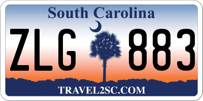 SC license plate ZLG883