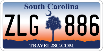 SC license plate ZLG886