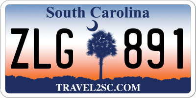 SC license plate ZLG891