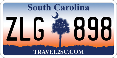 SC license plate ZLG898