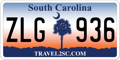 SC license plate ZLG936
