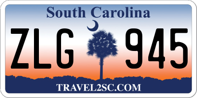 SC license plate ZLG945