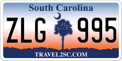 SC license plate ZLG995