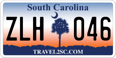 SC license plate ZLH046