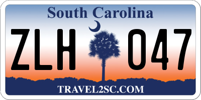 SC license plate ZLH047