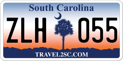 SC license plate ZLH055